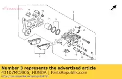 zuiger van Honda, met onderdeel nummer 43107MCJ006, bestel je hier online: