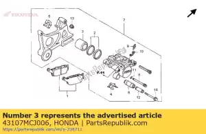 Honda 43107MCJ006 zuiger - Onderkant