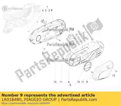 Here you can order the coperchio raffreddamento cinghia p mp3 400 21 from Piaggio Group, with part number 1A018480: