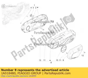 Piaggio Group 1A018480 coperchio raffreddamento cinghia p mp3 400 21 - Bottom side