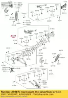 39007Y006945, Kawasaki, Arm-susp, fr, lwr, lh, black kvf30 kawasaki  brute force kvf 300 2012 2013 2015 2016 2017 2018 2020 2021, Novo