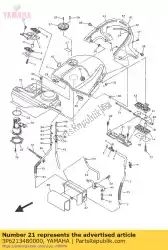 beugel, tankbevestiging van Yamaha, met onderdeel nummer 3P6213480000, bestel je hier online: