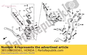 honda 38516MGSD81 braçadeira, cabo abs (d12) - Lado inferior