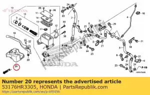 honda 53176HR3305 couvercle r levier hndl - La partie au fond