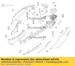 Qui puoi ordinare spoiler inferiore dx da Piaggio Group , con numero parte 1B006602000NO: