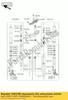 44013007710T, Kawasaki, fork-fork inner, lh, f.p.s zr100 kawasaki z 1000 2007 2008 2009, Nuovo