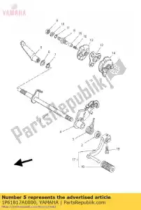 yamaha 1P61817A0000 arm, shift 3 - Onderkant