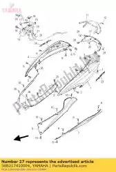 Ici, vous pouvez commander le couvercle, côté 4 auprès de Yamaha , avec le numéro de pièce 34B2174100P4: