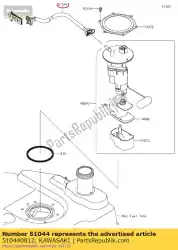 Here you can order the tube-assy kvf750ghf from Kawasaki, with part number 510440812: