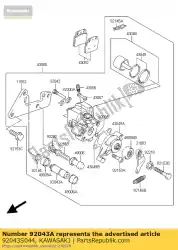 Aquí puede pedir pin ksf400-a1 de Kawasaki , con el número de pieza 92043S044: