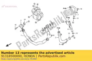 honda 91318500000 oring, 27x2.7 - Onderkant