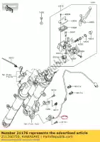 211760750, Kawasaki, sensor,abs,fr ex300bdf kawasaki  ninja 300 2013 2014 2015 2016 2017, New