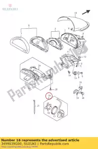 Suzuki 3499039G00 sensor, velocidad - Lado inferior