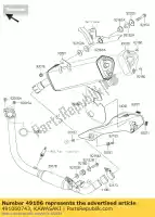 491060743, Kawasaki, capa-silencioso, fim kawasaki ninja  sl z krt edition bx250 a abs b br250 f e 250sl z250sl 250 , Novo