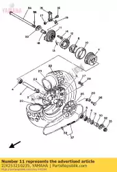 Aquí puede pedir placa, zapata de freno de Yamaha , con el número de pieza 2JX253210235: