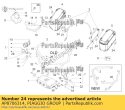 Aprilia AP8706314, Réflecteur, OEM: Aprilia AP8706314