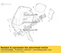 65429500BR, Piaggio Group, Rechter dashboardkastje     , Nieuw