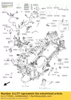 21177Y001, Kawasaki, controlador, perigo sc300aef kawasaki j 300 2015, Novo