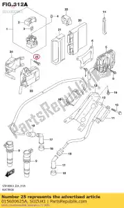 suzuki 015600625A bolt - Bottom side