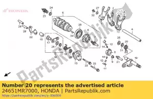 honda 24651MR7000 spring, gearshift return - Bottom side