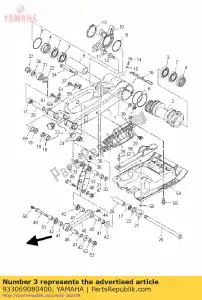 yamaha 933069080400 bearing - Bottom side