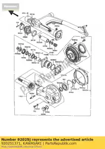 kawasaki 920251371 calço, t = 0,90 z550-g2 - Lado inferior