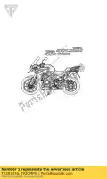 T2303376, Triumph, kalkomania rh triumph tiger explorer 1215 2012 2013 2014 2015 2016, Nowy