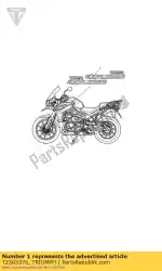 Here you can order the decal rh from Triumph, with part number T2303376: