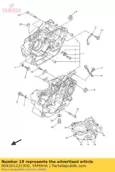 Ici, vous pouvez commander le joint (3fd) auprès de Yamaha , avec le numéro de pièce 904301221300: