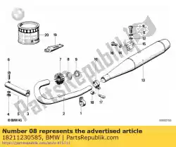 compressie ring van BMW, met onderdeel nummer 18211230585, bestel je hier online: