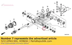 Aquí puede pedir titular, rr. Grasa de horquilla de Honda , con el número de pieza 52112MA1300: