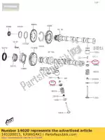 140200015, Kawasaki, 01 ustalacz kawasaki  820 2017 2018 2019 2020, Nowy