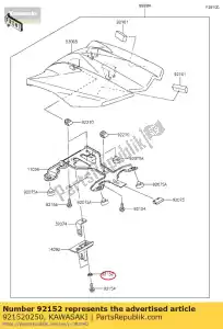 kawasaki 921520250 collar kx125-m3 - Lado inferior