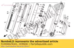 Here you can order the no description available at the moment from Honda, with part number 51404KZ4J41: