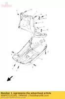 4SBF83120100, Yamaha, bouclier de jambe 2 yamaha cs cw 50 2005 2006 2009, Nouveau