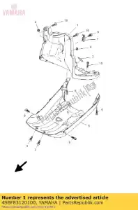 yamaha 4SBF83120100 bouclier de jambe 2 - La partie au fond