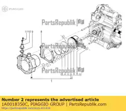 gruppe kolben-kolbenbolz van Piaggio Group, met onderdeel nummer 1A0018350C, bestel je hier online: