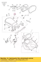 T2302495, Triumph, siedzenie pasa?era triumph thunderbird lt 1700 2014 2015, Nowy