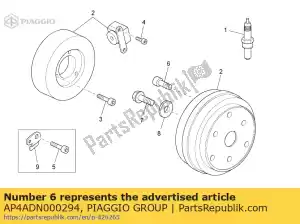 Piaggio Group AP4ADN000294 parafuso - Lado inferior