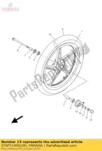 yamaha 5TNF51900100 gear unit assy - La partie au fond