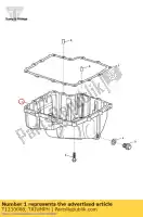 T1230008, Triumph, sump triumph daytona 675 from vin 381275 daytona 675 up to vin 381274 daytona 675 vin 381275 to vin 564947 675 2006 2007 2008 2009 2010 2011 2012, Novo