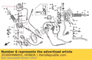 Honda 35300HN8003 schakelaar, modus selecteren - Onderkant