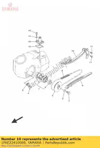 yamaha 1P6E22410000 guia, rolha 2 - Lado inferior