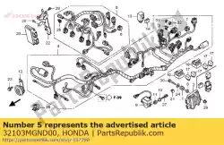 Tutaj możesz zamówić wi? Zka pomocnicza, wtryskiwacz od Honda , z numerem części 32103MGND00: