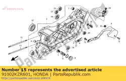 Aqui você pode pedir o rolamento, especificação de esfera radial em Honda , com o número da peça 91002KZR601: