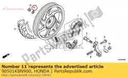 Ici, vous pouvez commander le rondelle, 16mm auprès de Honda , avec le numéro de pièce 90501KBN900: