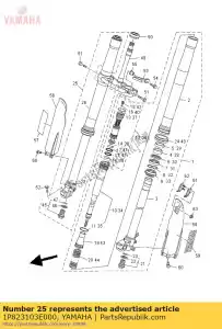 yamaha 1P823103E000 front fork assy (r.h) - Bottom side