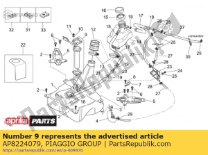 aprilia AP8224079 brandstofniveausensor - Bottom side