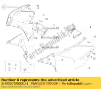 2H000759000Z1, Piaggio Group, lh lat.fairing aprilia rsv zd4rkl00zd4rkl01 1000 2015 2016, New