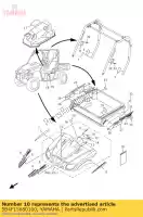 5B4F15680100, Yamaha, etykieta, ostrze?enie yamaha yxr 450 660 700 2004 2005 2006 2007 2008 2009 2011 2012 2013, Nowy